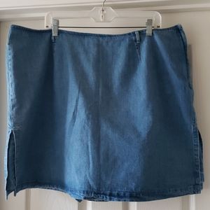 Womens jean skort